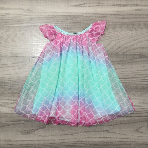 Baby Toddler Girls Boutique Dress Lot Unicorn Mermaid Tie Dye - Picture 7 of 7